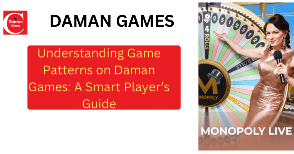 Player analyzing patterns on Daman Games mobile app