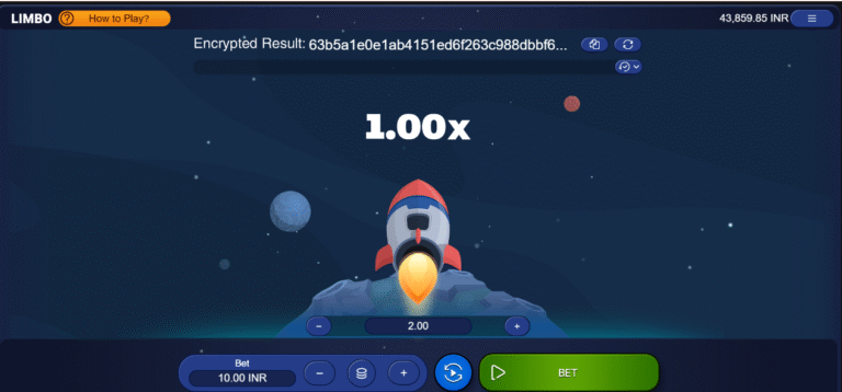 Limbo Play interface on daman games official platform