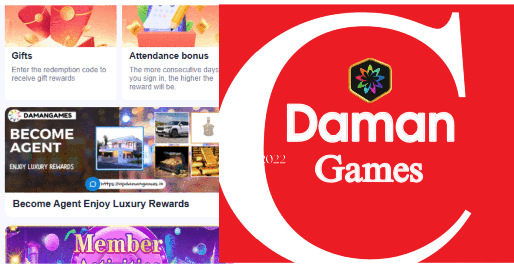 Secure Daman Login screen on mobile for safe gaming