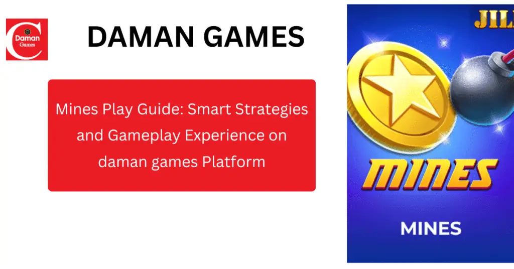 Mines Play game interface on daman games platform