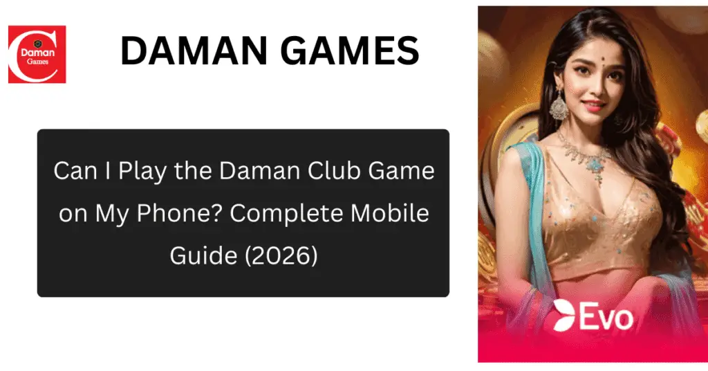 daman club mobile gaming interface